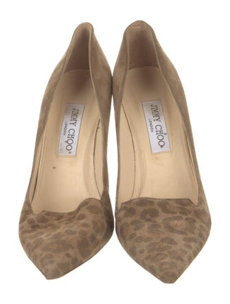 Jimmy Choo Suede Animal Print Pumps