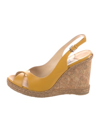 Jimmy Choo Leather Slingback Sandals