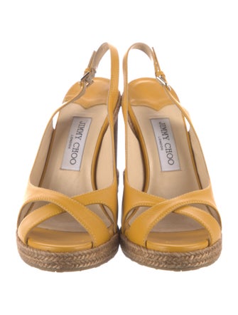 Jimmy Choo Leather Slingback Sandals