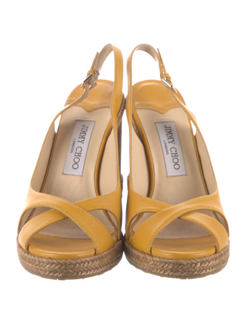 Jimmy Choo Leather Slingback Sandals