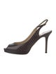 Jimmy Choo Snakeskin Animal Print Slingback Pumps