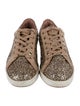 Jimmy Choo Glitter Colorblock Pattern Sneakers