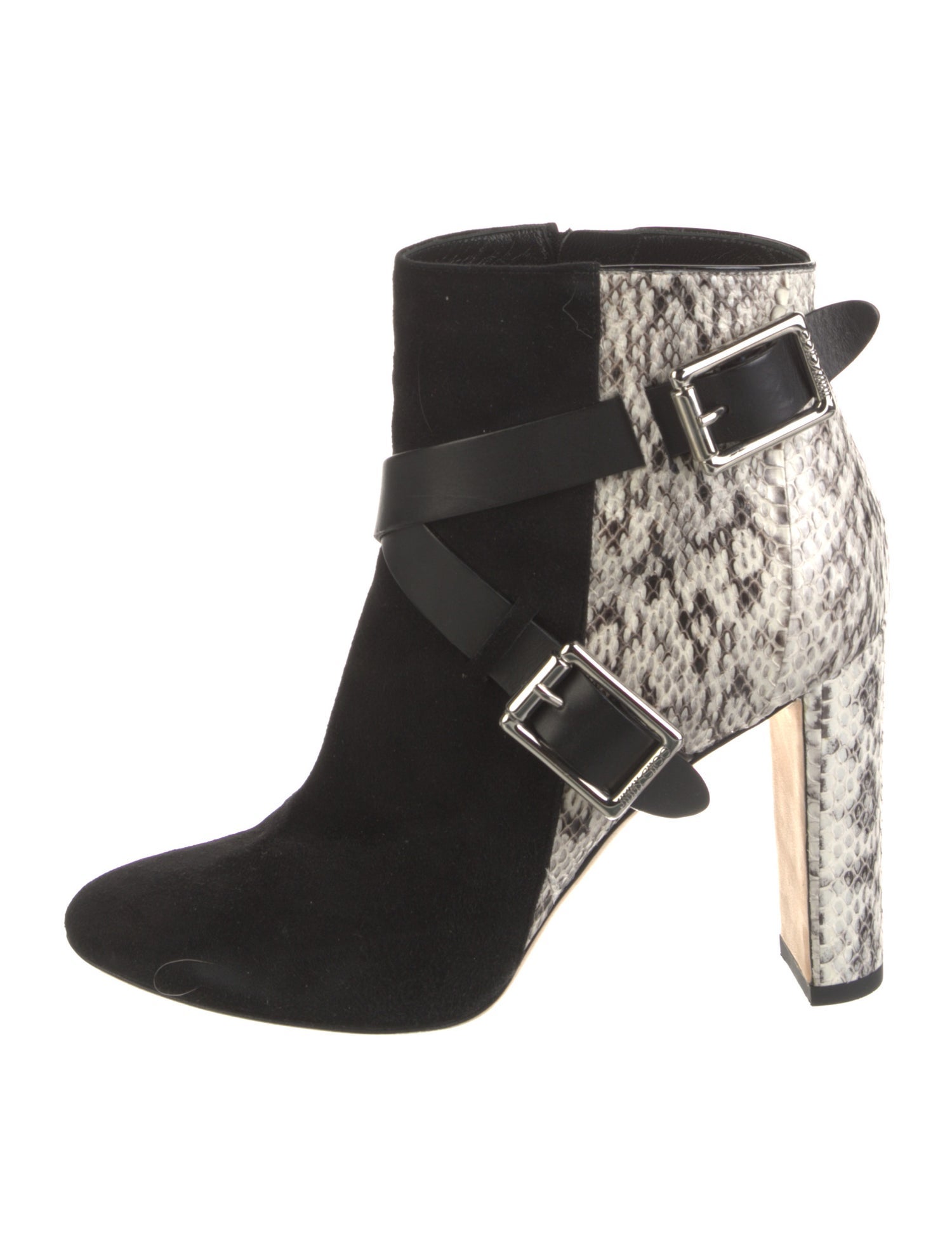 Jimmy Choo Suede Animal Print Boots