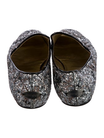 Jimmy Choo Glitter Glitter Accents Ballet Flats