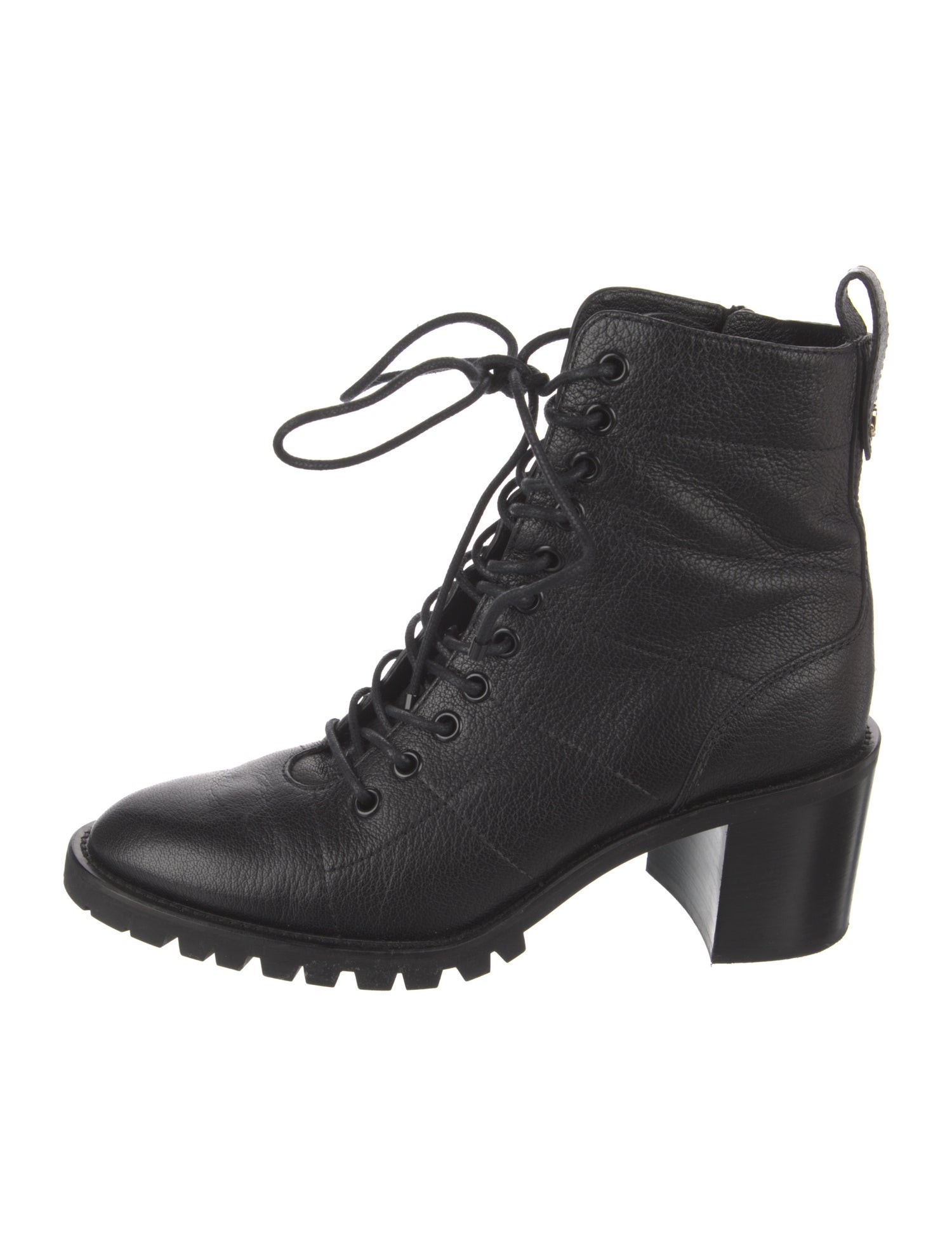 Jimmy Choo Leather Crystal Embellishments Lace-Up Boots