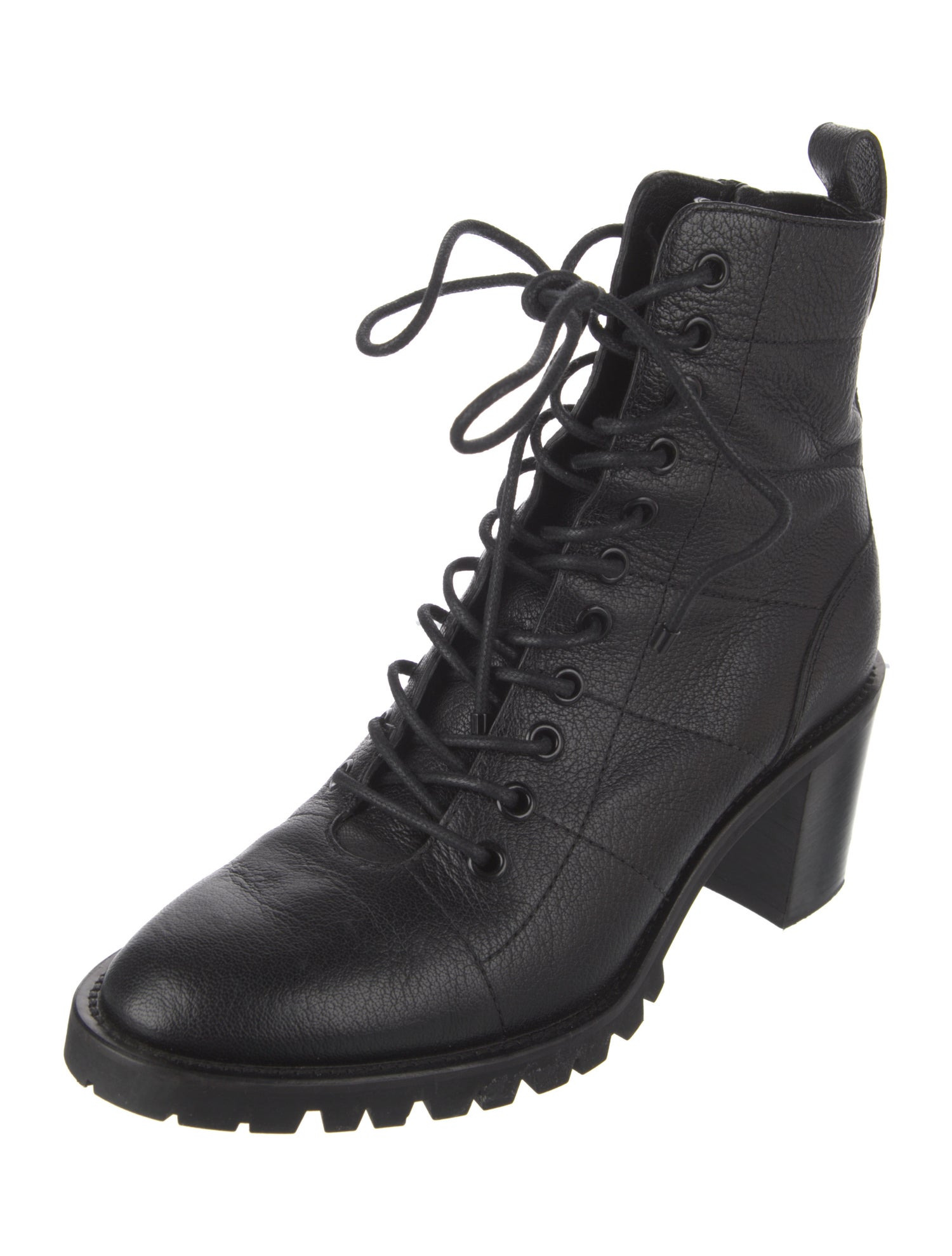 Jimmy Choo Leather Crystal Embellishments Lace-Up Boots