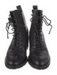 Jimmy Choo Leather Crystal Embellishments Lace-Up Boots