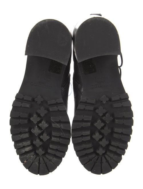 Jimmy Choo Leather Crystal Embellishments Lace-Up Boots