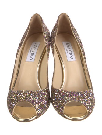 Jimmy Choo Glitter Glitter Accents Pumps
