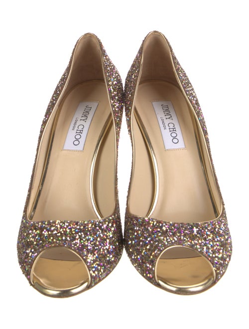 Jimmy Choo Glitter Glitter Accents Pumps