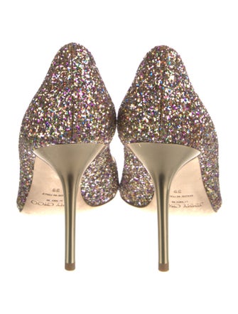Jimmy Choo Glitter Glitter Accents Pumps