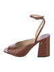Jimmy Choo Embossed Leather Sandals