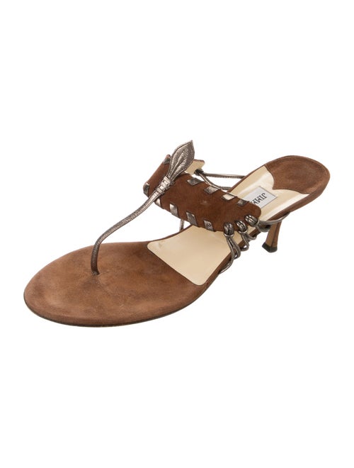 Jimmy Choo Suede Flip Flops