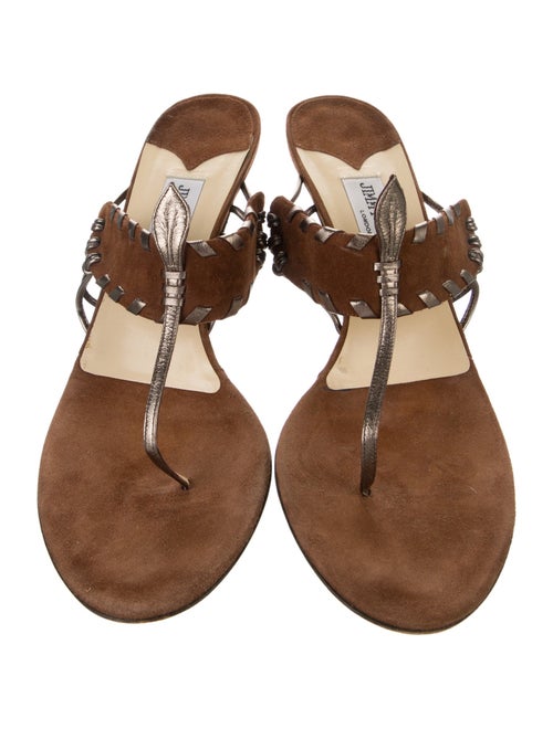 Jimmy Choo Suede Flip Flops