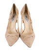 Jimmy Choo Suede Mesh Accents Pumps
