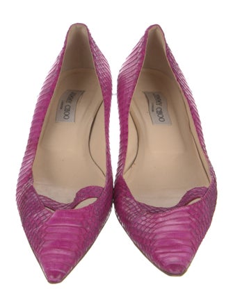 Jimmy Choo Snakeskin Animal Print Pumps