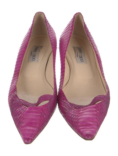 Jimmy Choo Snakeskin Animal Print Pumps