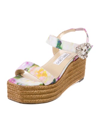 Jimmy Choo Canvas Tie-Dye Print Espadrilles