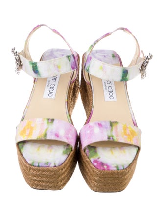 Jimmy Choo Canvas Tie-Dye Print Espadrilles