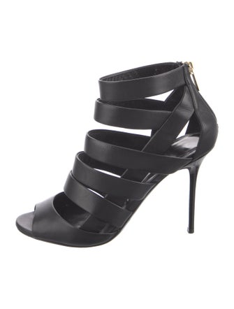 Jimmy Choo Leather Cutout Accent Pumps