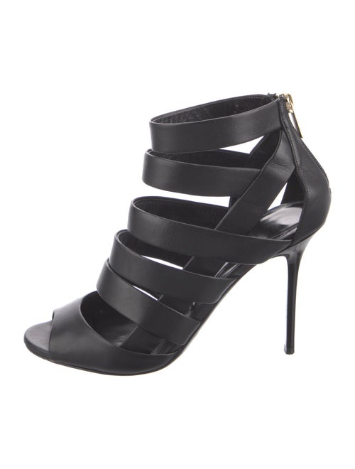 Jimmy Choo Leather Cutout Accent Pumps