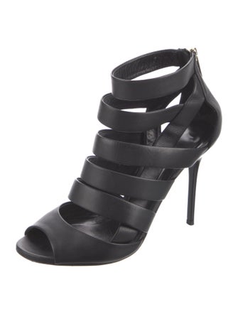 Jimmy Choo Leather Cutout Accent Pumps