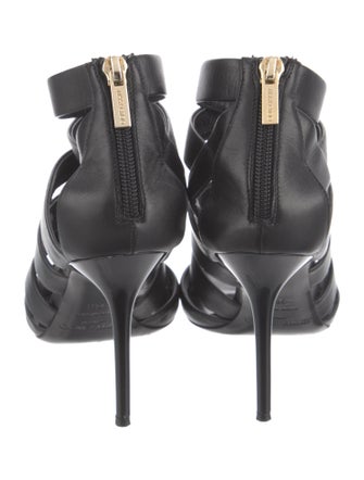 Jimmy Choo Leather Cutout Accent Pumps