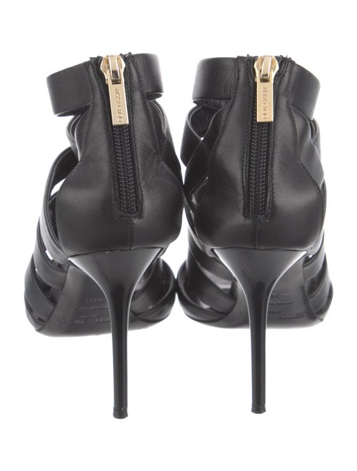 Jimmy Choo Leather Cutout Accent Pumps