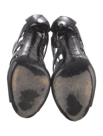 Jimmy Choo Leather Cutout Accent Pumps