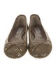 Jimmy Choo Leather Lasercut Accents Ballet Flats