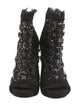 Jimmy Choo Suede Crystal Embellishments Lace-Up Boots