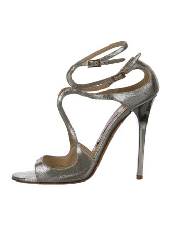 Jimmy Choo Leather T-Strap Sandals