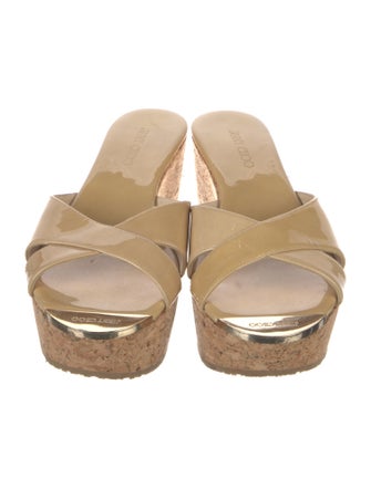 Jimmy Choo Patent Leather Slides