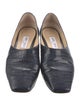 Jimmy Choo Leather Animal Print Flats