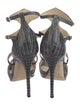 Jimmy Choo Leather Printed Gladiator Sandals