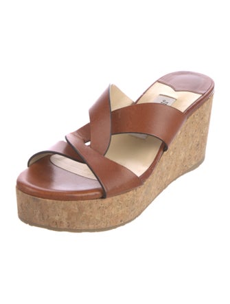 Jimmy Choo Leather Slides