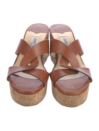 Jimmy Choo Leather Slides