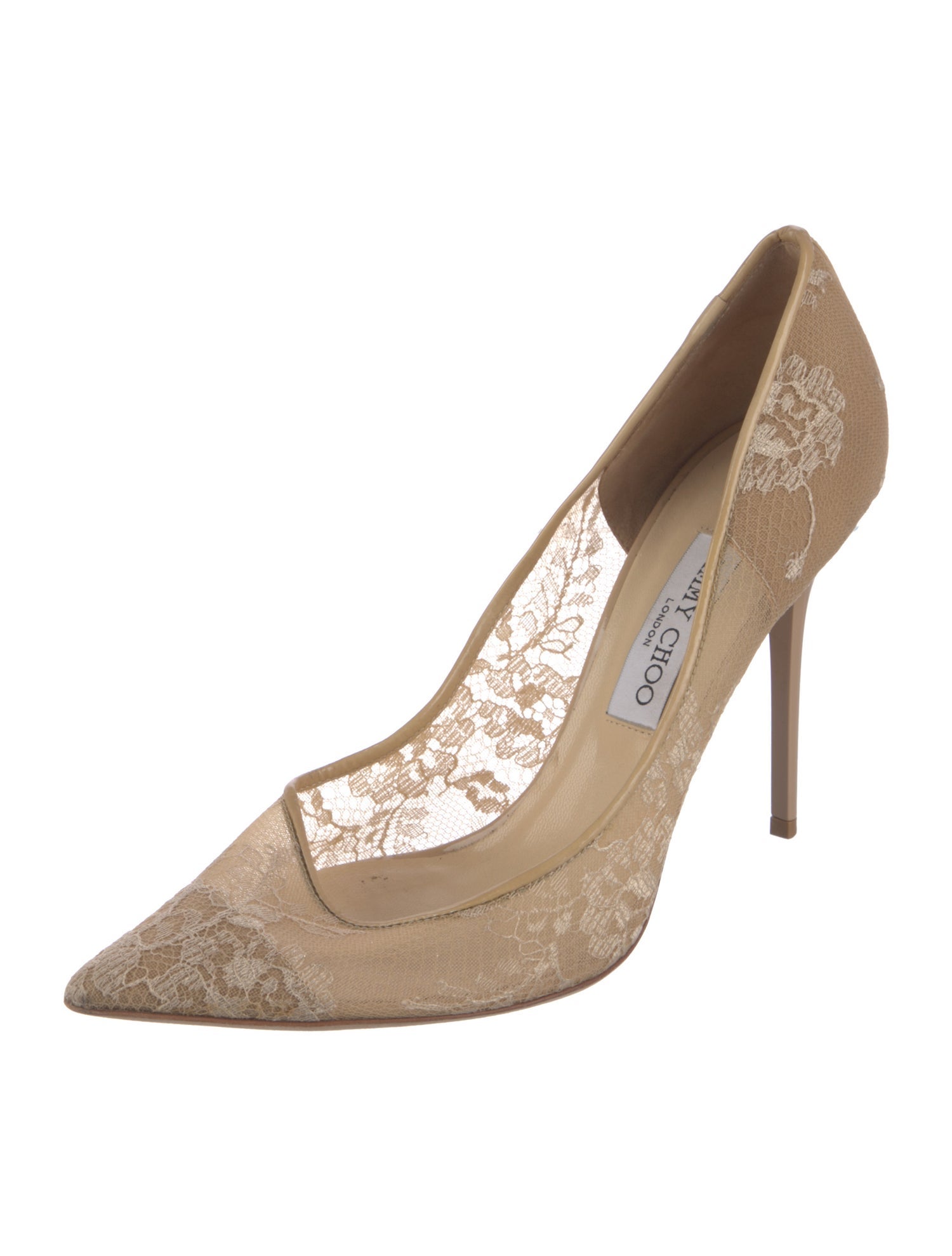 Jimmy Choo Lace Floral Print Pumps