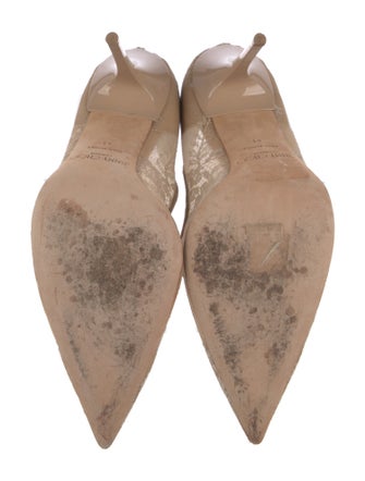 Jimmy Choo Lace Floral Print Pumps