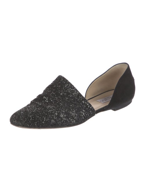 Jimmy Choo Glitter Glitter Accents D'Orsay Flats