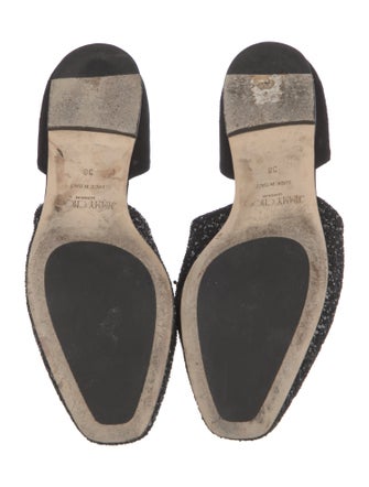Jimmy Choo Glitter Glitter Accents D'Orsay Flats