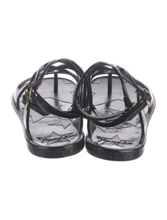 Jimmy Choo Rubber Gladiator Sandals