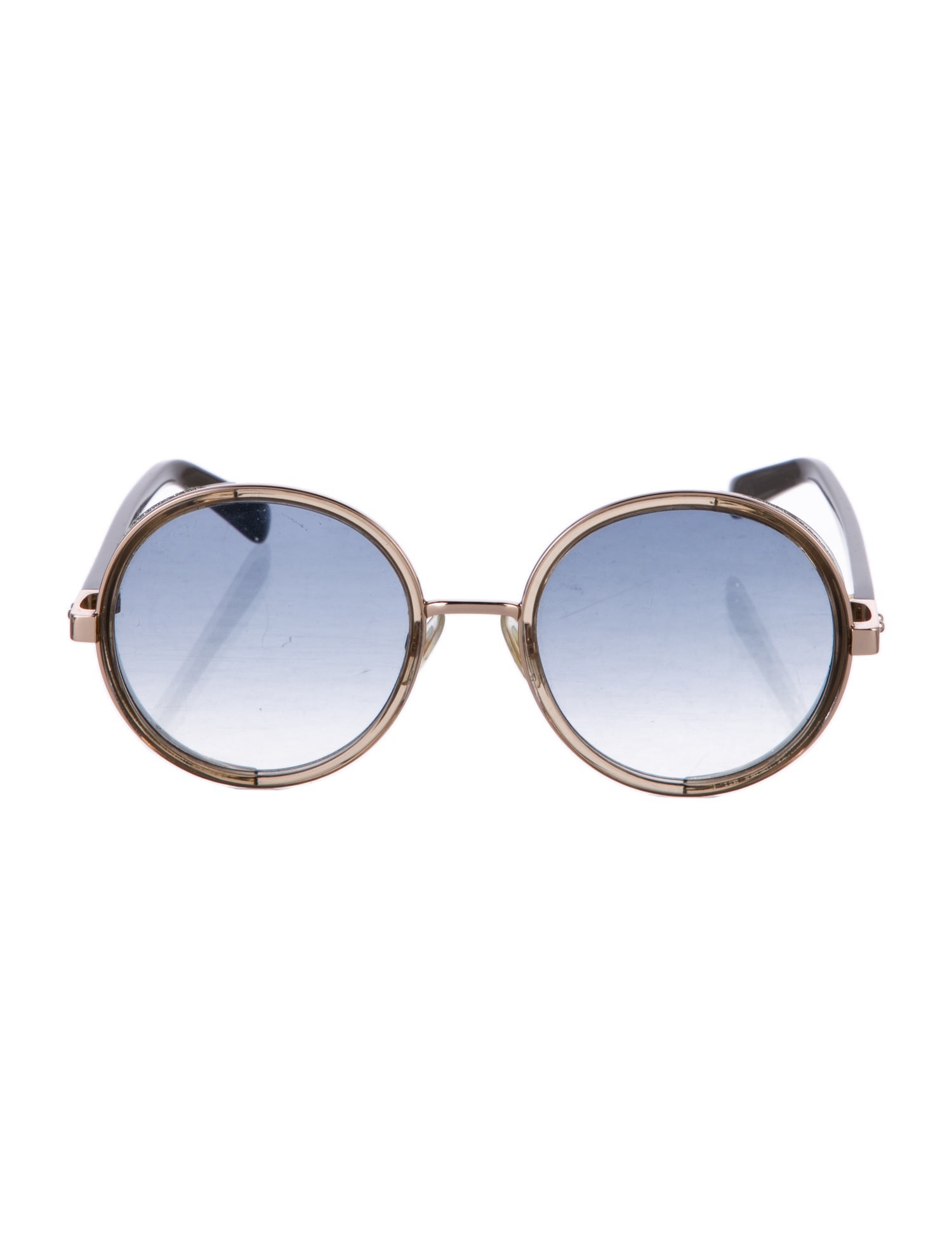 Jimmy Choo Round Gradient Sunglasses