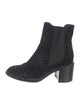 Jimmy Choo Velvet Polka Dot Print Chelsea Boots