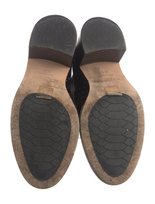 Jimmy Choo Velvet Polka Dot Print Chelsea Boots