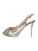 Jimmy Choo Glitter Glitter Accents Slingback Pumps