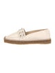 Jimmy Choo Leather Studded Accents Espadrilles