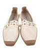 Jimmy Choo Leather Studded Accents Espadrilles