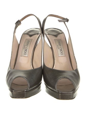 Jimmy Choo Leather Slingback Pumps