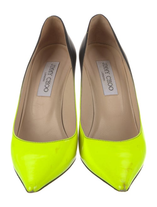 Jimmy Choo Patent Leather Printed Pumps